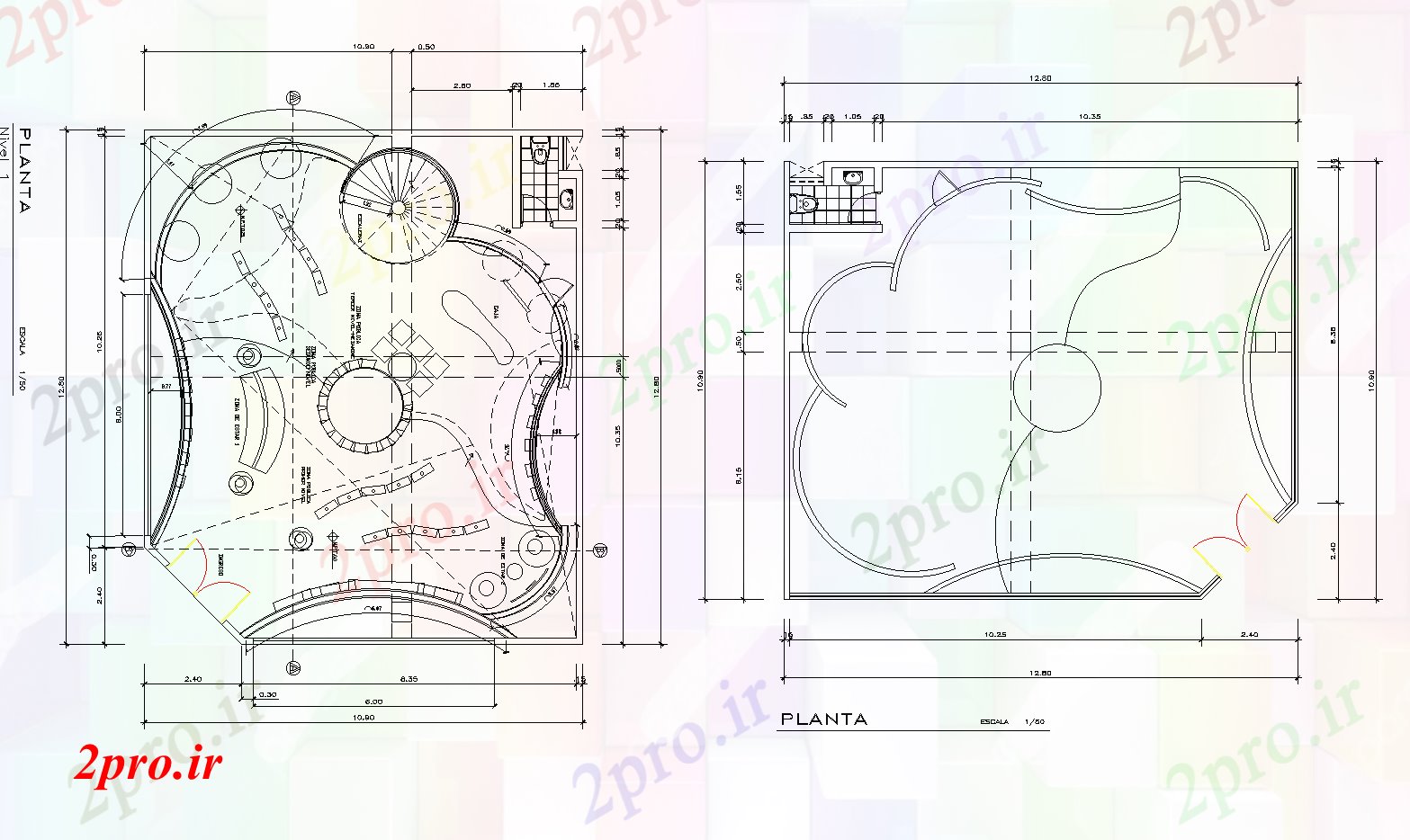 دانلود نقشه معماری معروف برق busterminal جزئیات طرح (کد75156)