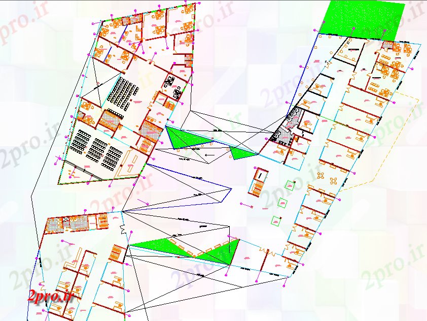 دانلود نقشه ساختمان مرتفعساخت tumbesecuador ترکیبی 68 در 99 متر (کد75174)