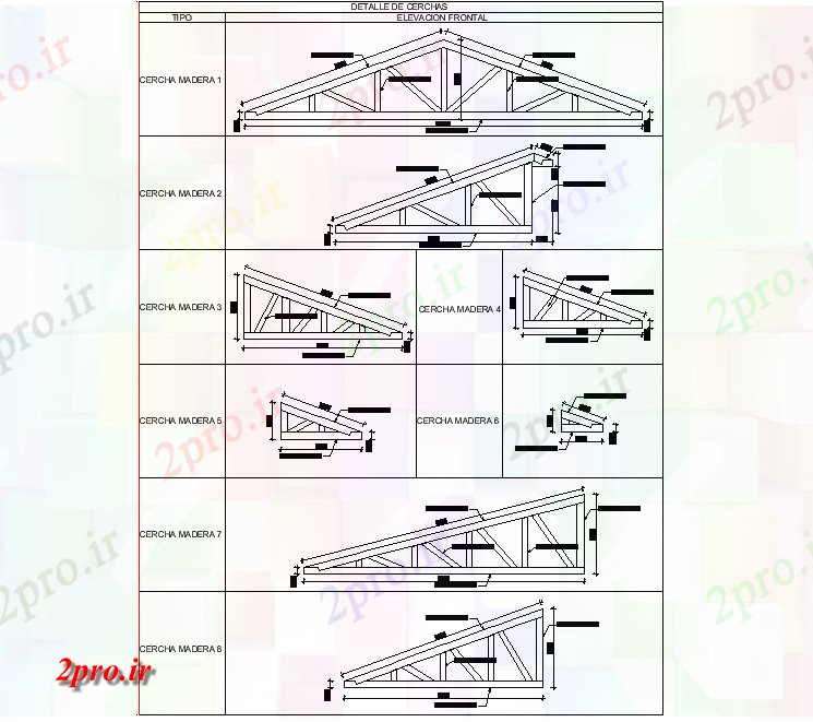 دانلود نقشه جزئیات ساخت و ساز سقف از فلز جزئیات (کد75258)