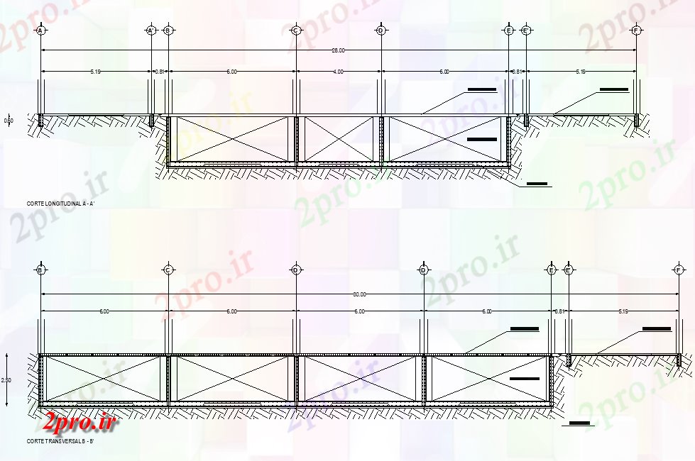 دانلود نقشه ساختمان اداری - تجاری - صنعتی وضعیتی وخیم بخش طرحی جزئیات (کد75271)