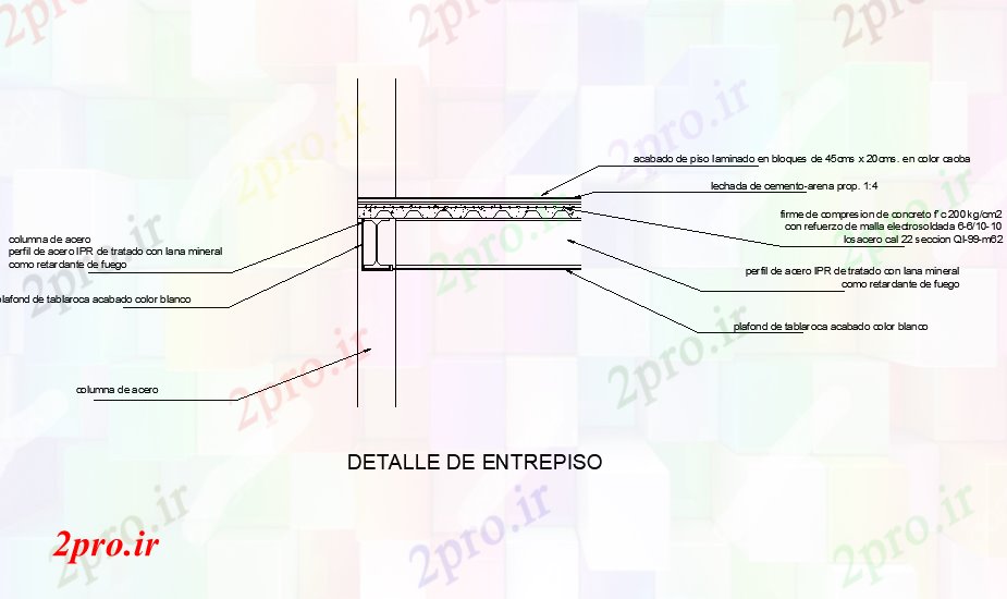 دانلود نقشه ساختمان اداری - تجاری - صنعتی جزئیات و سازه اشکوب کوتاه طرح (کد75273)