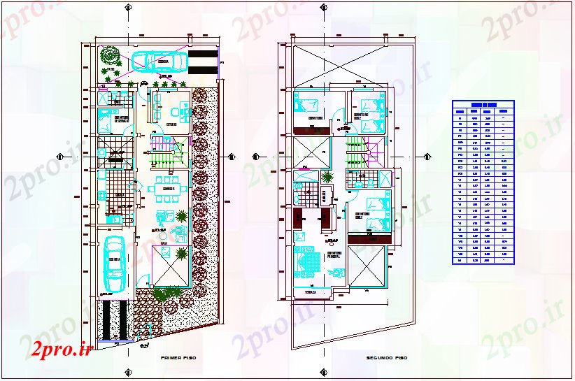 دانلود نقشه آپارتمان یک طبقه درب و پنجره برنامه های مخصوص کف های تک خانواده 7 در 15 متر (کد75280)
