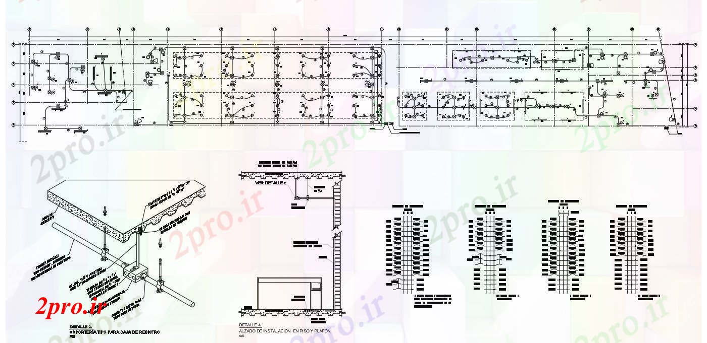 دانلود نقشه معماری دفاتر برق (کد75346)