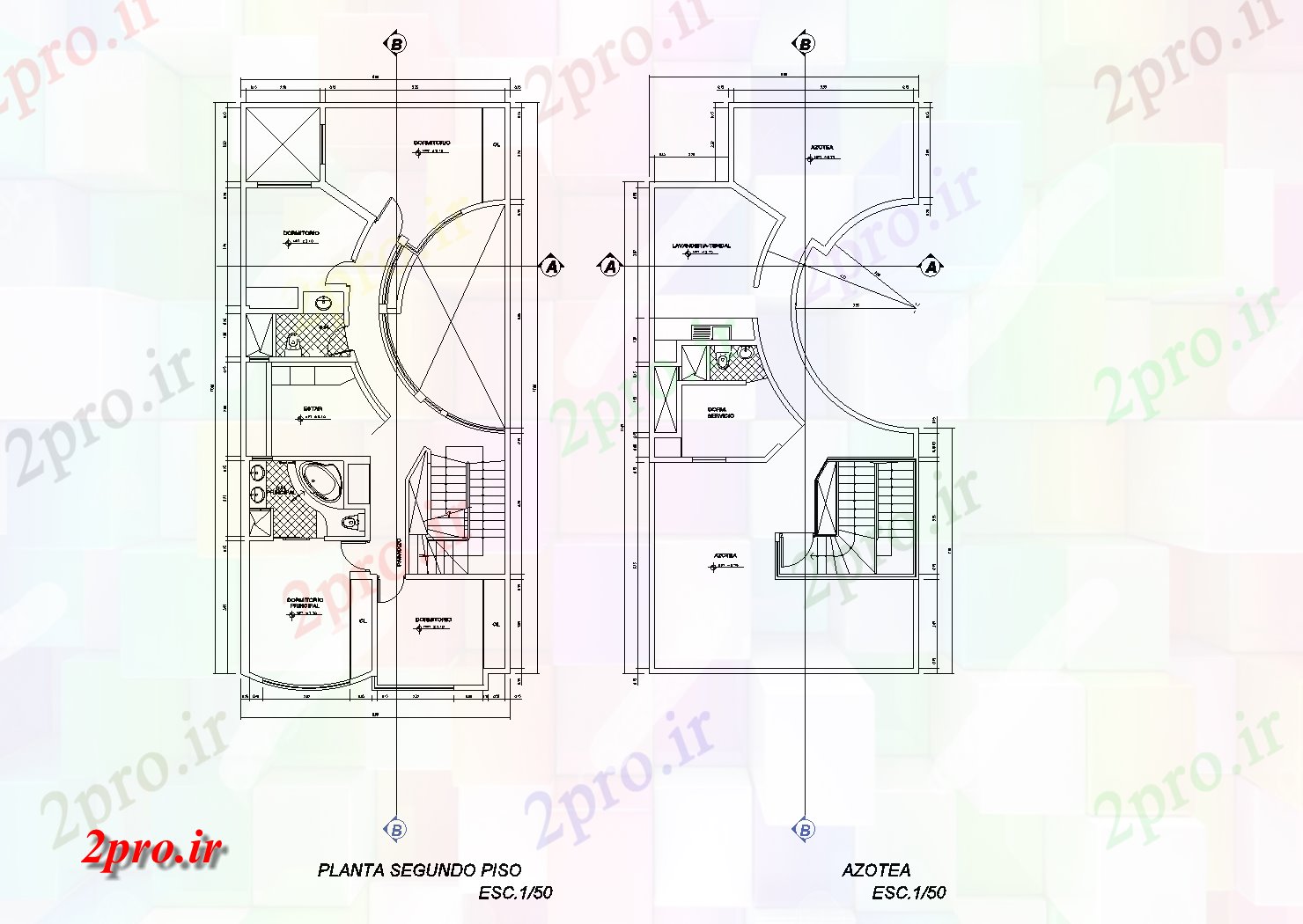 دانلود نقشه مسکونی ، ویلایی ، آپارتمان خانه طراحی جزئیات 8 در 17 متر (کد75350)