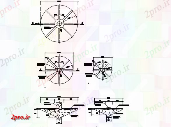 دانلود نقشه جزئیات ساخت و ساز برنامه و بخش های  جزئیات  (کد75430)