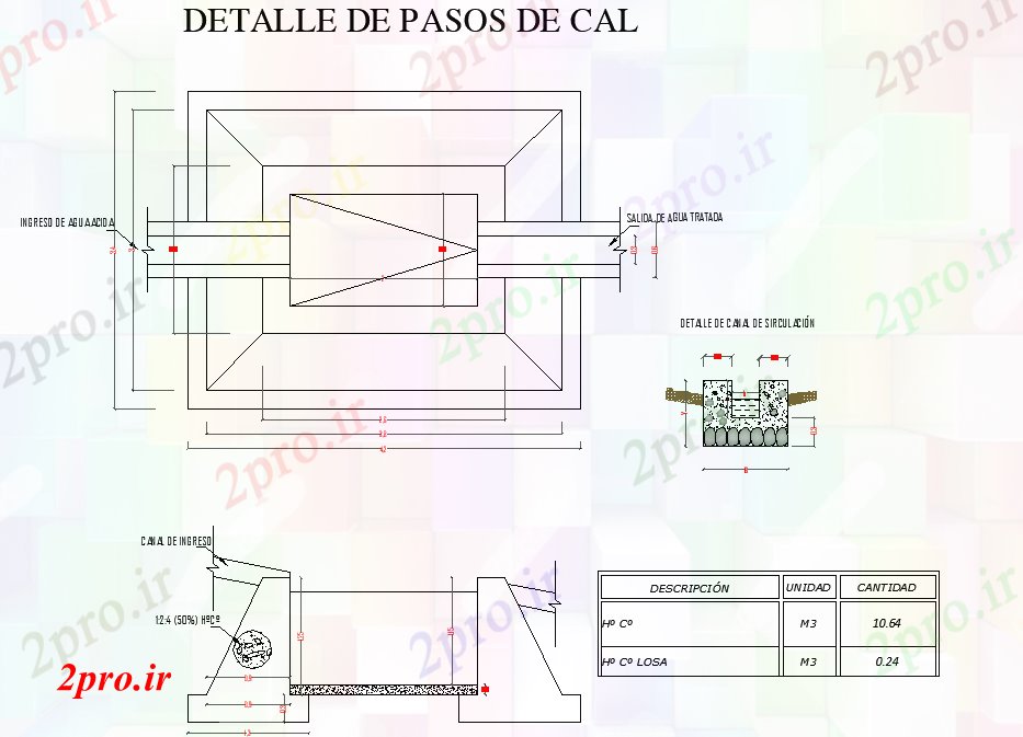 دانلود نقشه جزئیات ساخت و ساز جزئیات مراحل آهک (کد75659)