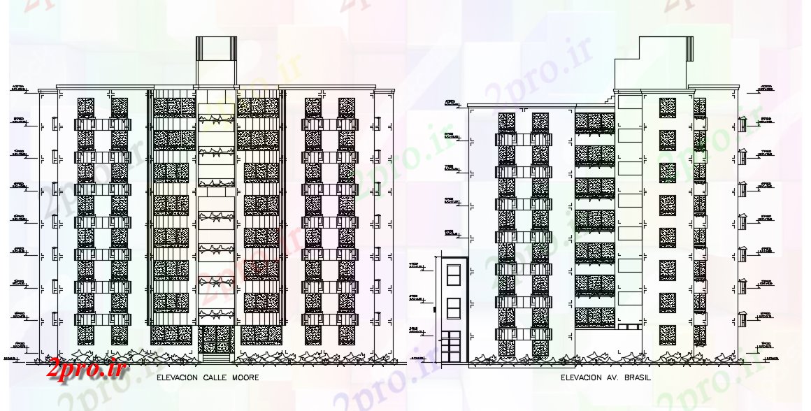 دانلود نقشه ساختمان دولتی ، سازمانی طراحی ساختمان شهرداری 19 در 25 متر (کد75675)