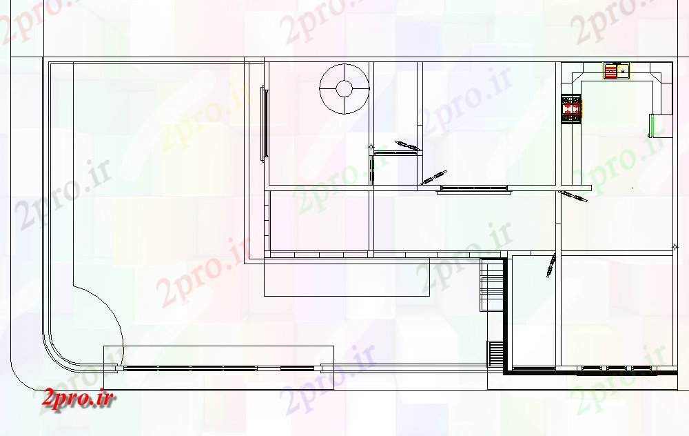 دانلود نقشه مسکونی  ، ویلایی ، آپارتمان  خط جزئیات طرحی خانه (کد75723)