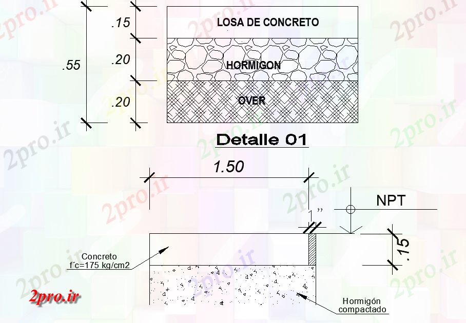 دانلود نقشه جزئیات ساخت و ساز لا به لا گذاشتن بخش جزئیات (کد75745)