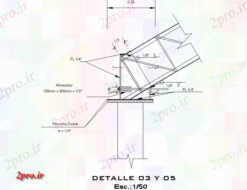 دانلود نقشه جزئیات ساخت و ساز بخش جزئیات مشترک (کد75753)