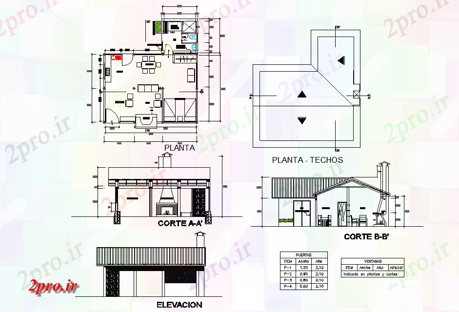 دانلود نقشه مسکونی ، ویلایی ، آپارتمان خانه های کوچک طرحی جزئیات 5 در 17 متر (کد75858)