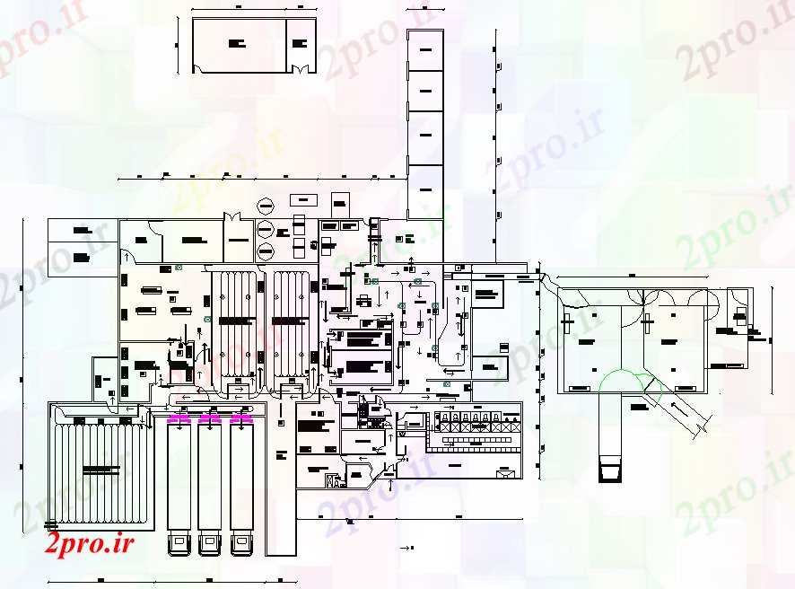 دانلود نقشه جزئیات ساخت و ساز گاو دنباله جزئیات طرح (کد75866)