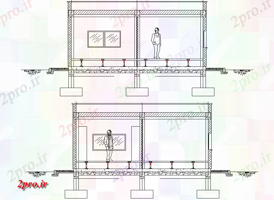 دانلود نقشه کارخانه صنعتی  ، کارگاه ساختمان بخش جزئیات طرحی تحول (کد75957)