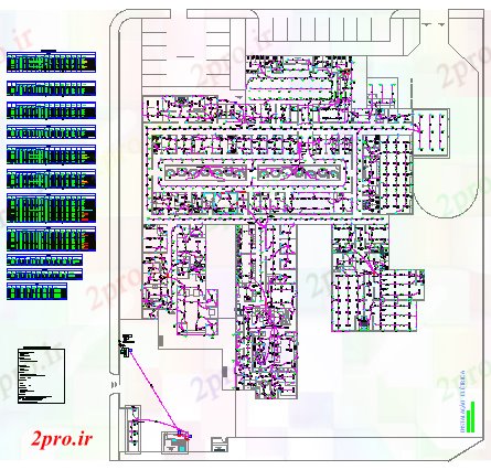 دانلود نقشه ساختمان اداری - تجاری - صنعتی طرحی برق ساختمان شرکت طراحی 65 در 74 متر (کد76210)