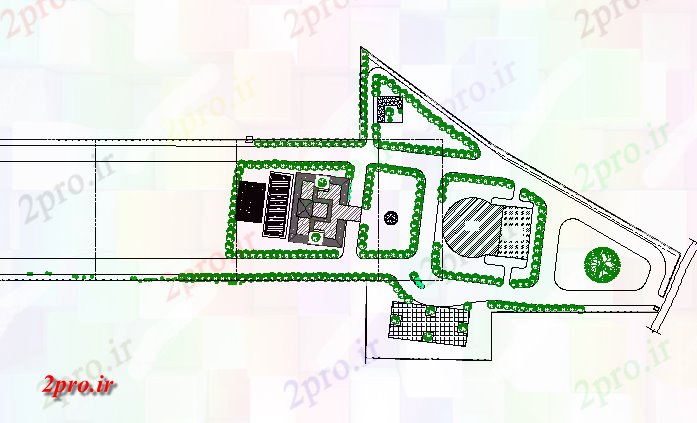 دانلود نقشه مسکونی ، ویلایی ، آپارتمان طرحی چیدمان ساختمان تجاری 12 در 24 متر (کد76321)