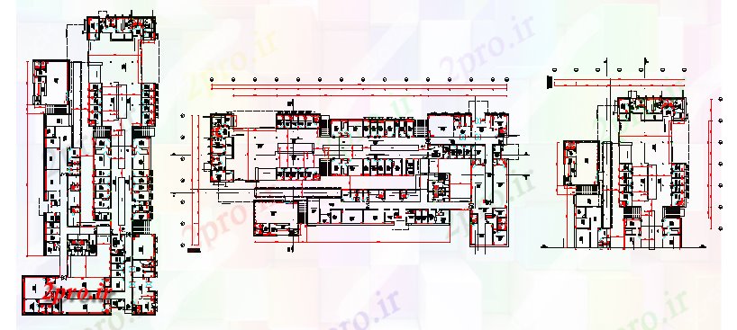 دانلود نقشه بیمارستان -  درمانگاه -  کلینیک پیشنهادی طراحی از بزرگ مرکز بهداشتی طراحی (کد76405)