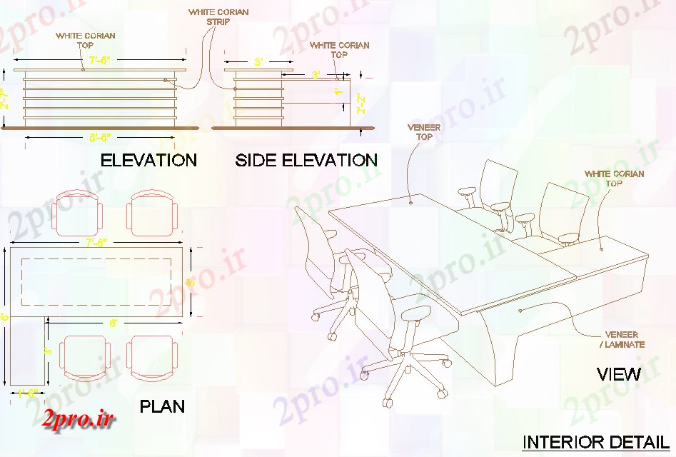 دانلود نقشه بلوک میز و صندلیمیز و صندلی طرحی جزئیات 7 در 7 متر (کد76473)