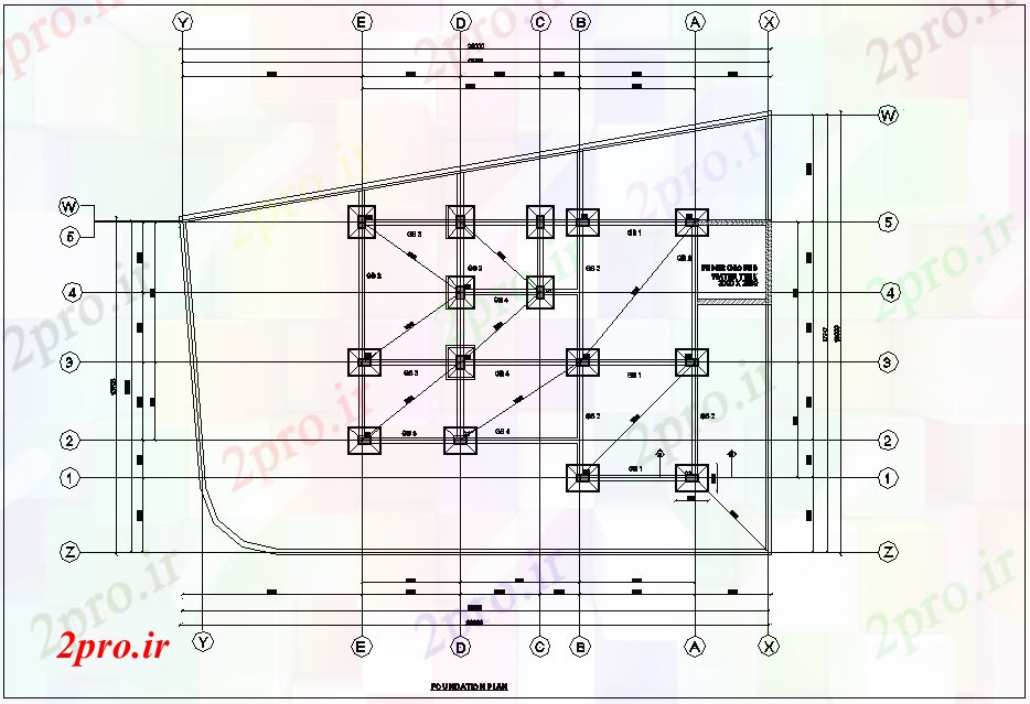 دانلود نقشه جزئیات ساخت و ساز  ساخت و ساز پایه و اساس    (کد76586)