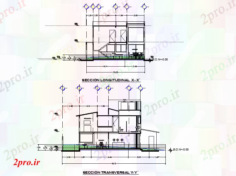 دانلود نقشه مسکونی ، ویلایی ، آپارتمان جزئیات بخش خانه طرحی چیدمان 10 در 18 متر (کد76736)