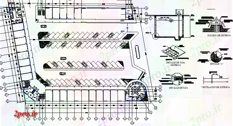 دانلود نقشه هایپر مارکت - مرکز خرید - فروشگاه چند منظوره مرکز خرید پروژه معماری 66 در 85 متر (کد76853)
