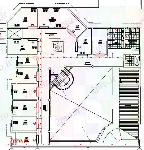 دانلود نقشه کارخانه صنعتی  ، کارگاه جزئیات طراحی معماری کارخانه صنعتی  (کد76885)