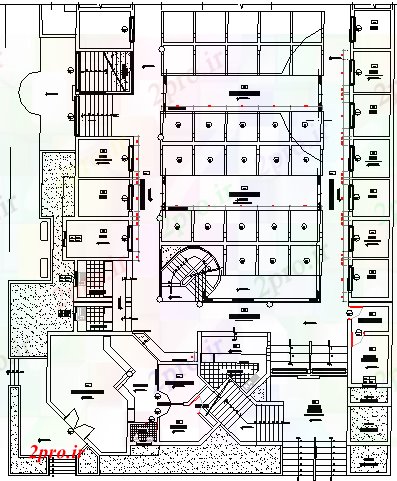 دانلود نقشه کارخانه صنعتی  ، کارگاه اولین جزئیات طراحی طبقه از منطقه شهری کارخانه صنعتی  (کد76886)