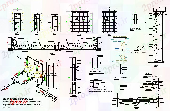 دانلود نقشه ستون ستون و ساخت و ساز پرتو جزئیات ساخت (کد76912)