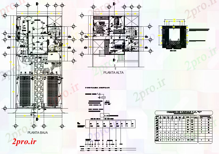 دانلود نقشه معماری طرحی برق خانه  طراحی (کد76966)