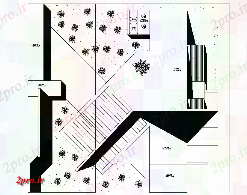 دانلود نقشه مسکونی ، ویلایی ، آپارتمان چیدمان خانه طرحی جزئیات 22 در 46 متر (کد76981)