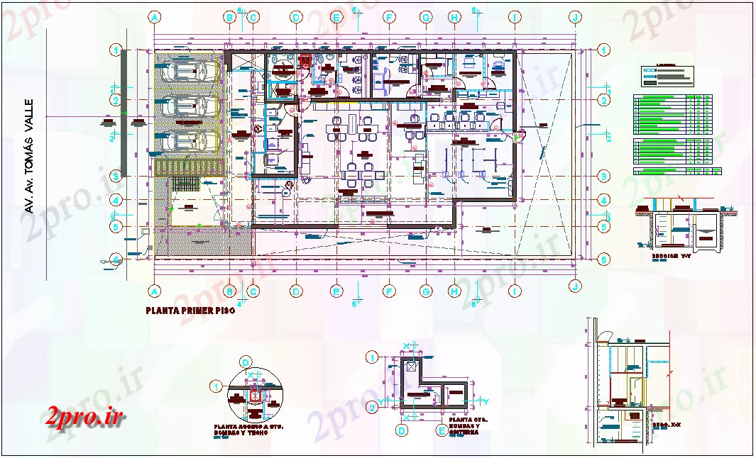 دانلود نقشه بانک ها طرحی طبقه از آژانس بانک با نمای معماری 12 در 20 متر (کد77023)