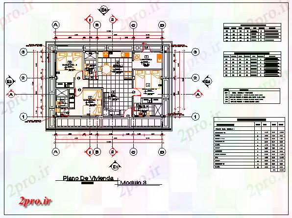 دانلود نقشه بیمارستان -  درمانگاه -  کلینیک طرحی پیشنهادی محل اقامت پزشکی طراحی (کد77035)