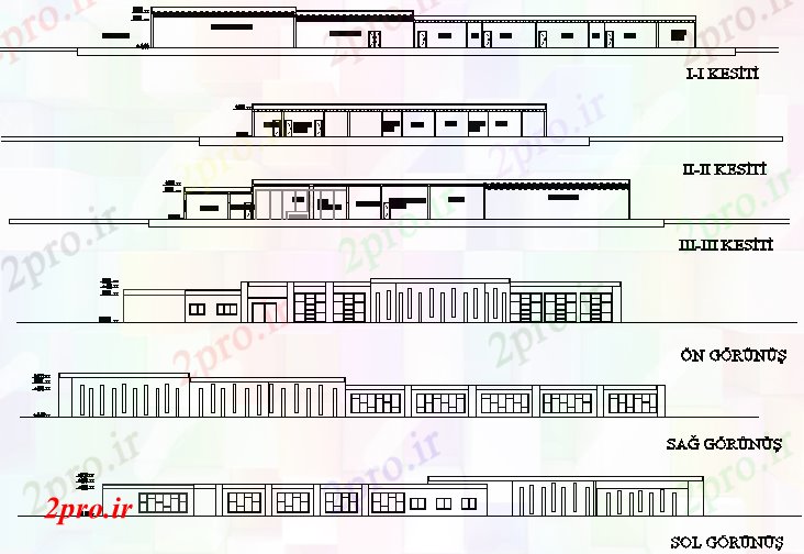 دانلود نقشه مسکونی ، ویلایی ، آپارتمان نما از خانه جزئیات 38 در 74 متر (کد77119)