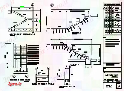 دانلود نقشه  جزئیات آسانسور و   پله  مورد طراحی ساختمان های مسکونی طراحی آپارتمان   (کد77317)