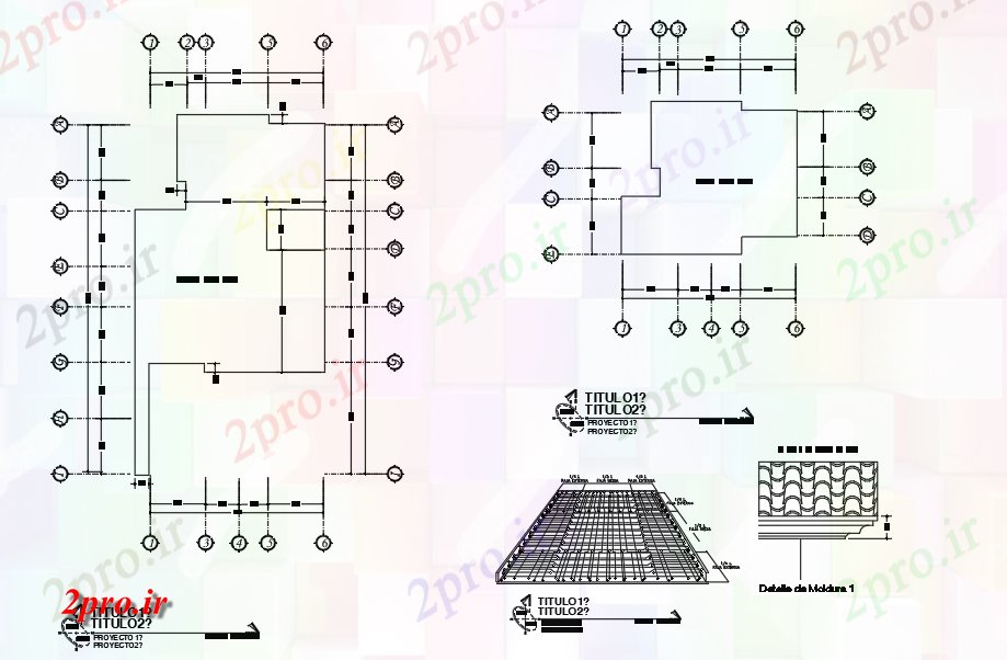 دانلود نقشه جزئیات ساخت و ساز تراس طرحی ساخت و ساز سقف (کد77362)