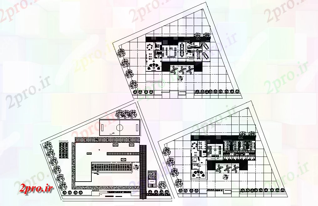 دانلود نقشه مسکونی ، ویلایی ، آپارتمان برنامه ریزی طرحی خانه 18 در 40 متر (کد77406)