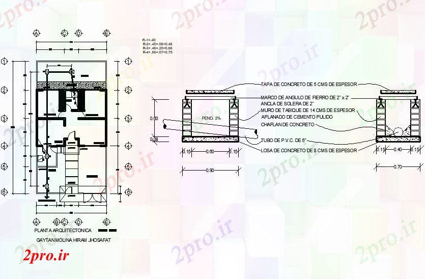 دانلود نقشه جزئیات لوله کشی طرحی اتاق و بخش جزئیات (کد77439)