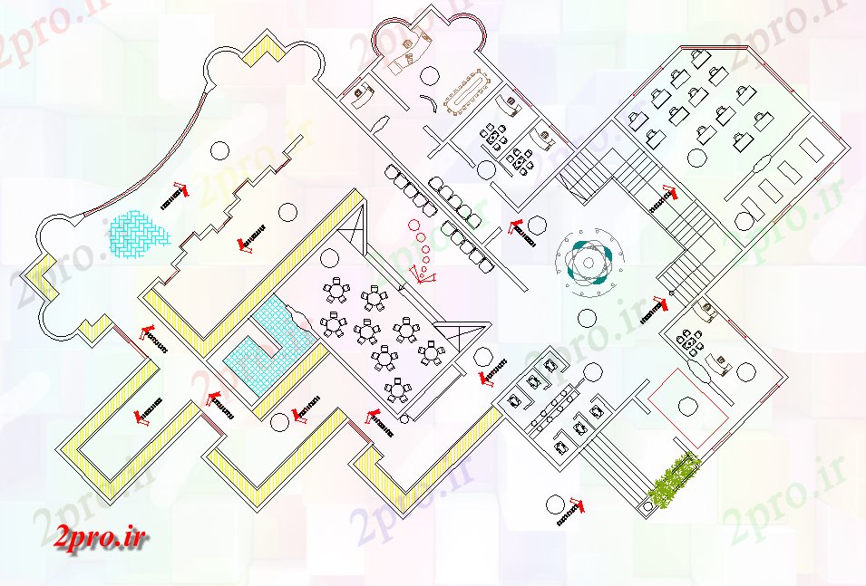 دانلود نقشه مسکونی ، ویلایی ، آپارتمان طرحی کم هزینه مسکن 13 در 21 متر (کد77459)