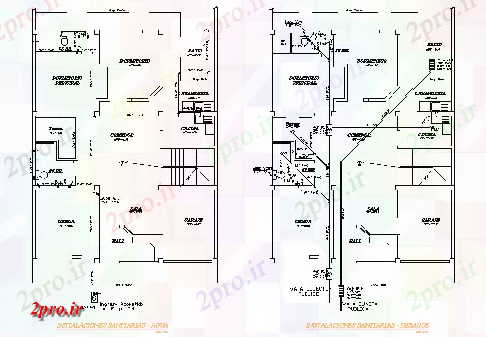 دانلود نقشه جزئیات لوله کشی تصفیه خانه های آب لوله طرحی جزئیات  (کد77475)