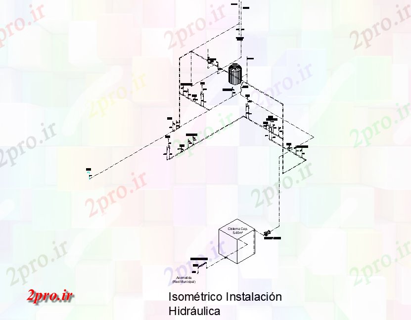 دانلود نقشه جزئیات لوله کشی ایزومتریک نصب و راه اندازی هیدرولیک  طرحی جزئیات (کد77577)