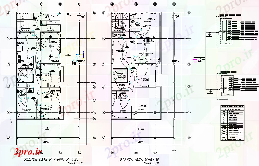 دانلود نقشه معماری برق خانه خانواده تنها  طراحی (کد77669)