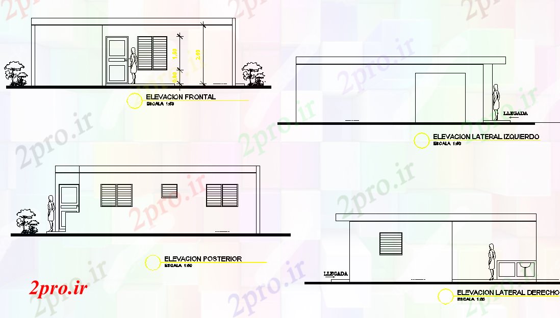 دانلود نقشه مسکونی ، ویلایی ، آپارتمان نما طاعت مسکن قادر 10 در 10 متر (کد77852)