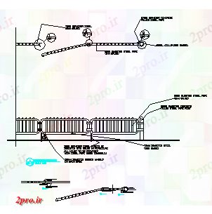 دانلود نقشه بلوک در و نرده های دیوار GATE طرحی و نما طراحی (کد77926)