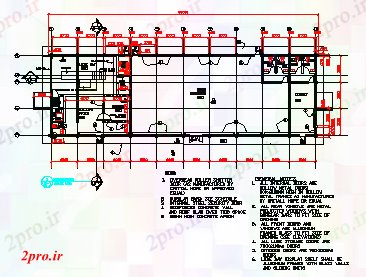 دانلود نقشه ساختمان اداری - تجاری - صنعتی طرحی ساختمان طراحی 9 در 30 متر (کد77929)