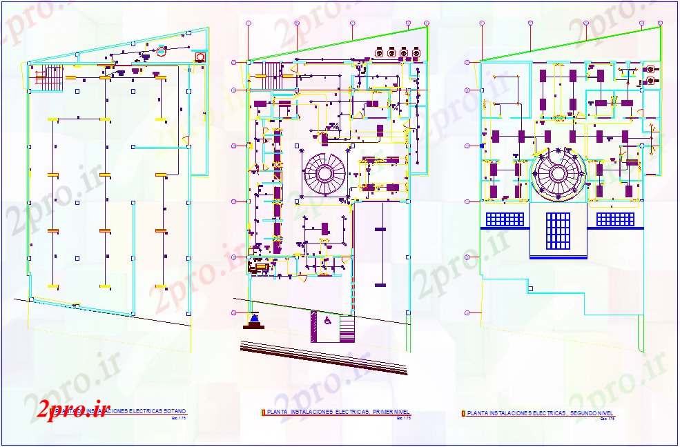 دانلود نقشه طراحی داخلی برق طرحی طبقه نصب و راه اندازی بانک (کد78086)
