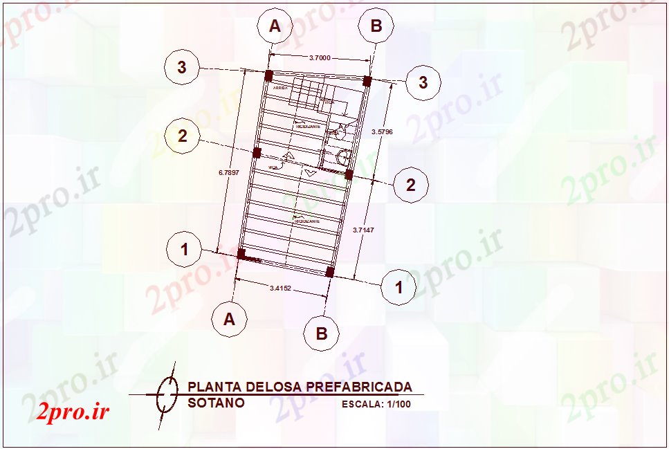 دانلود نقشه جزئیات ساخت و ساز  ساختمانی با نمای دال در طرحی برای دفتر وکالت و (کد78153)