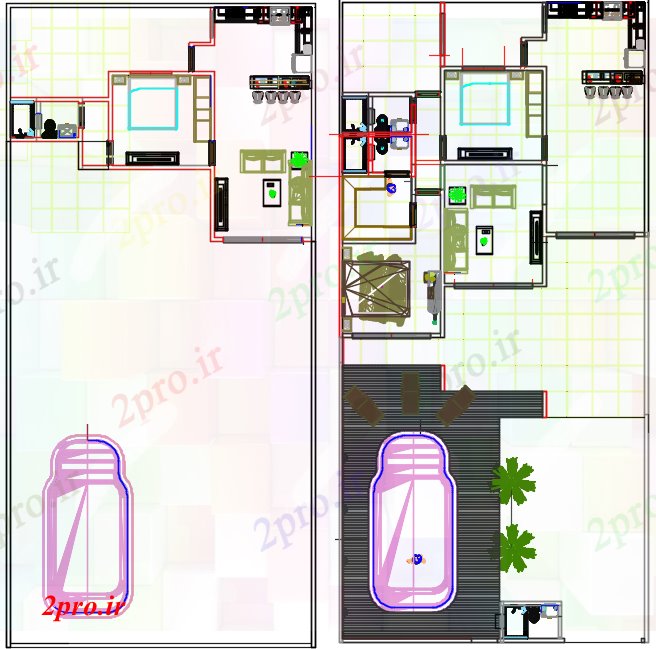 دانلود نقشه مسکونی ، ویلایی ، آپارتمان معماری طرحی خانواده با طبقه همکف و جزئیات پارکینگ ماشین 10 در 12 متر (کد78308)