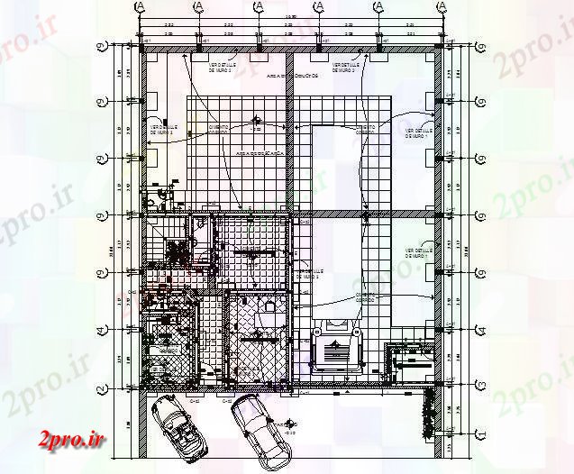 دانلود نقشه ساختمان اداری - تجاری - صنعتی طرحی برنامه ریزی طرحی جزئیات 22 در 25 متر (کد78350)