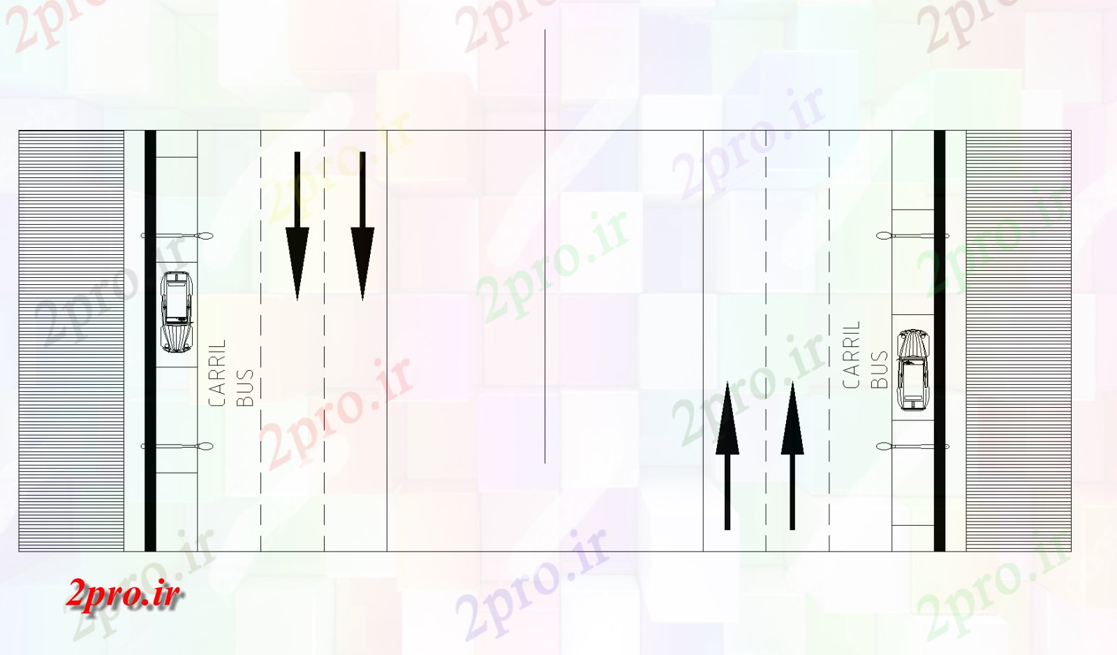 دانلود نقشه جزئیات ساخت و ساز طرحی بخش جاده جزئیات  (کد78385)