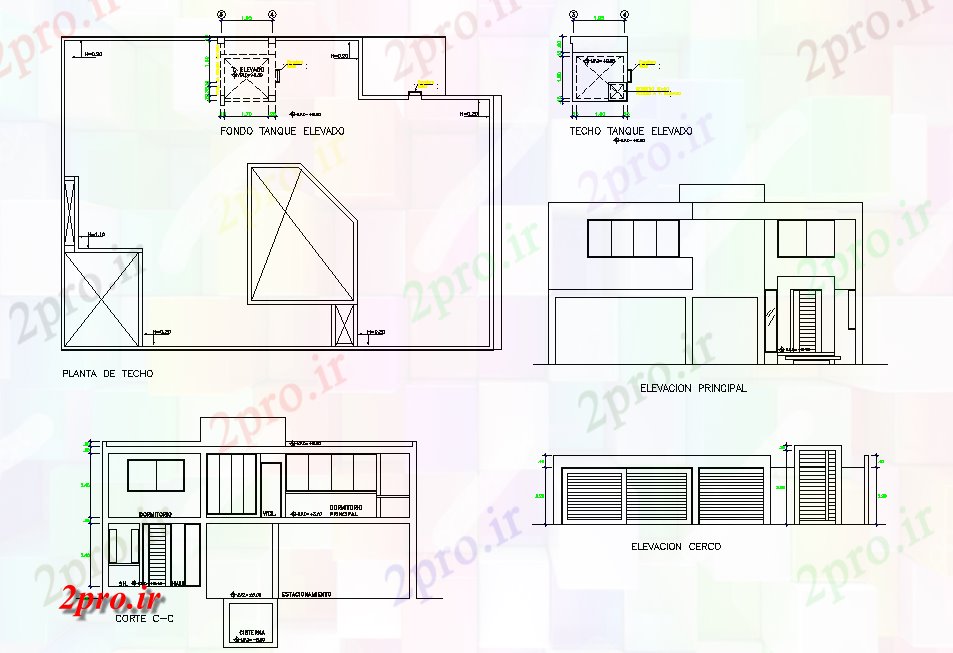 دانلود نقشه مسکونی ، ویلایی ، آپارتمان طرح، نما و بخش زندگی طرحی خانه 12 در 18 متر (کد78400)