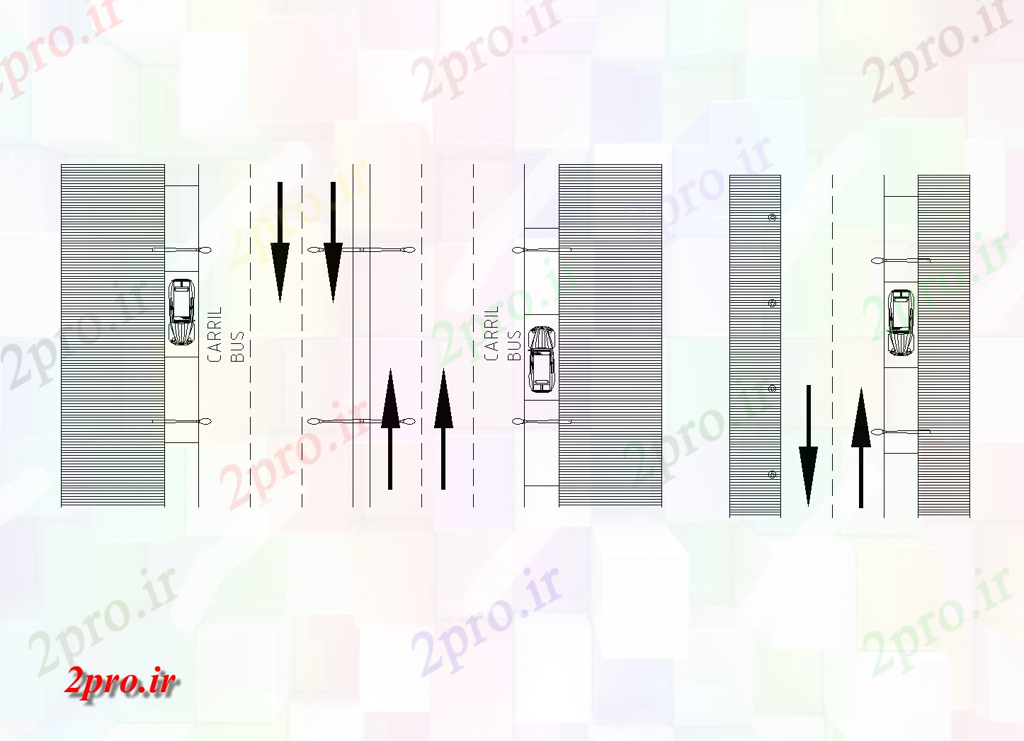 دانلود نقشه جزئیات ساخت و ساز بخش جاده  طرحی جزئیات (کد78472)